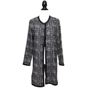 Rafaella Open Front Long Dress Cardigan S